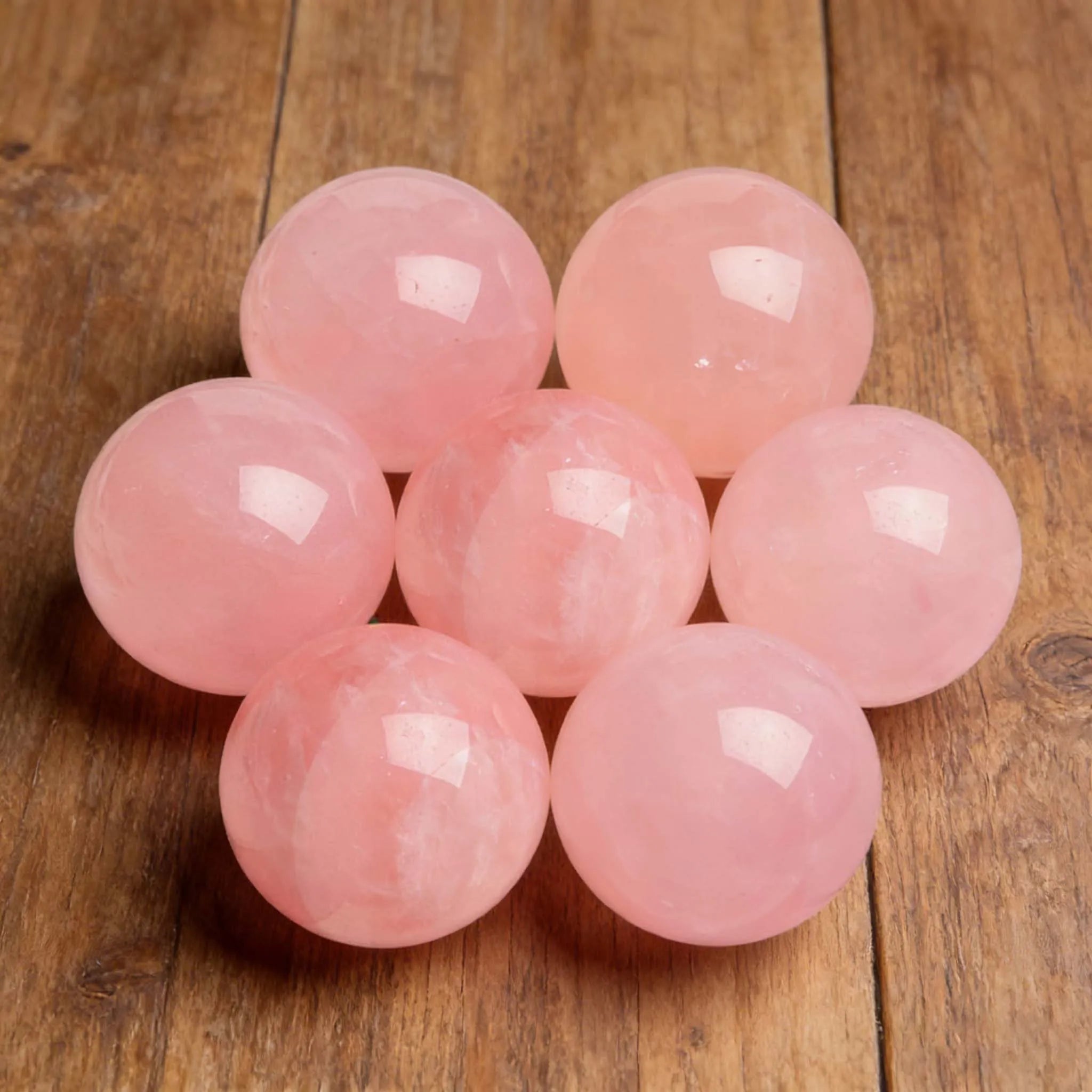 Natural Pink Crystal Sphere | Misty Rose · Love, Harmony & Heart Chakra Energy