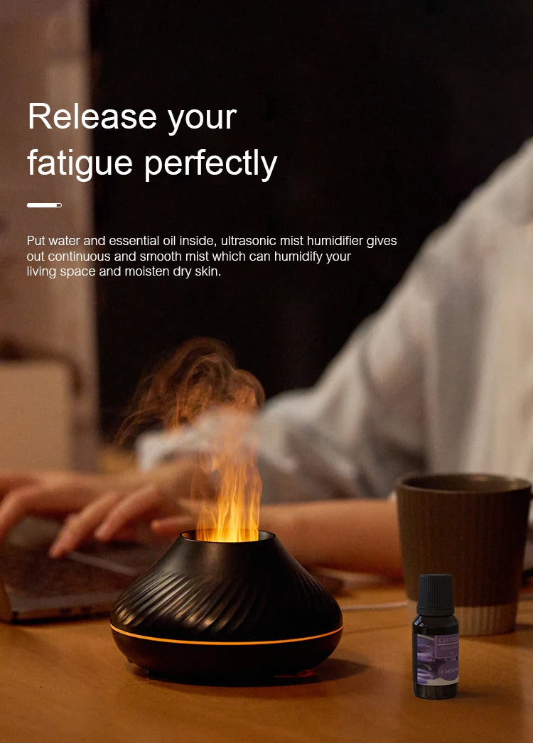 Volcanic Aroma Diffuser Essential Oil Lamp Night Light