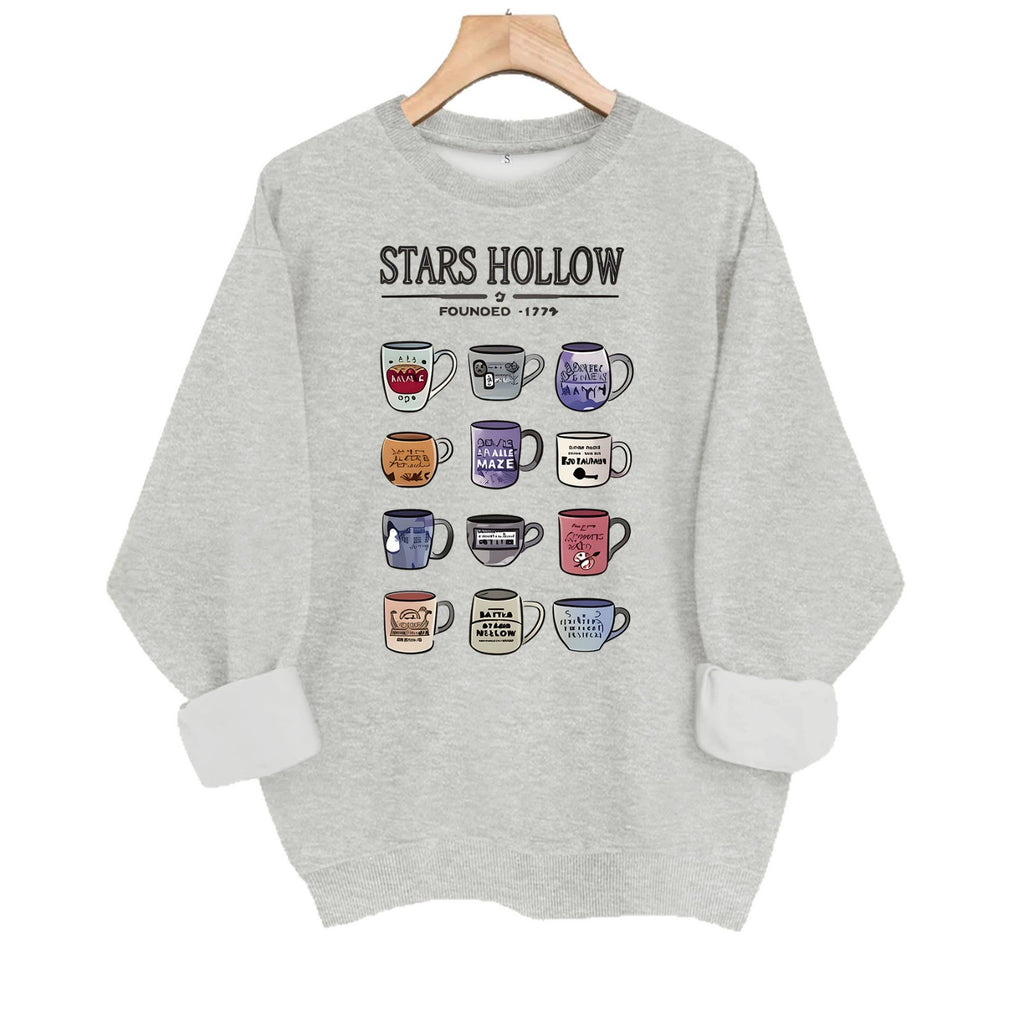 Gilmore Girls Coffee Mug Print Sweatshirt