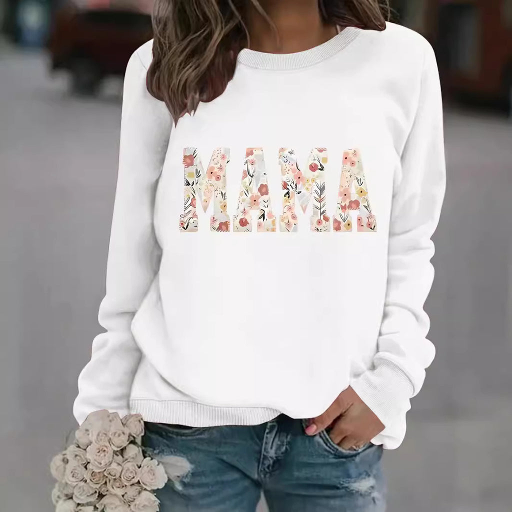 MAMA printed pullover sweatshirt