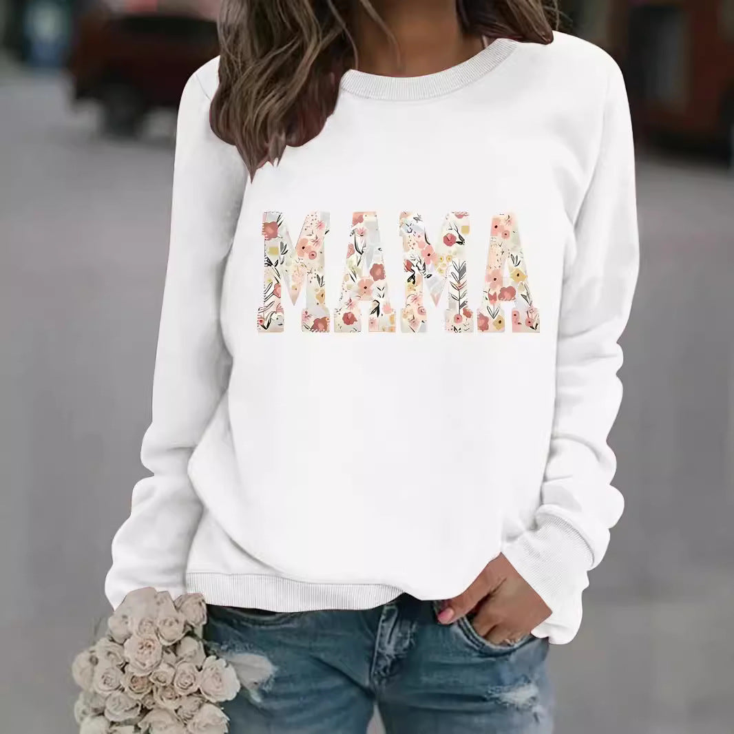 MAMA printed pullover sweatshirt