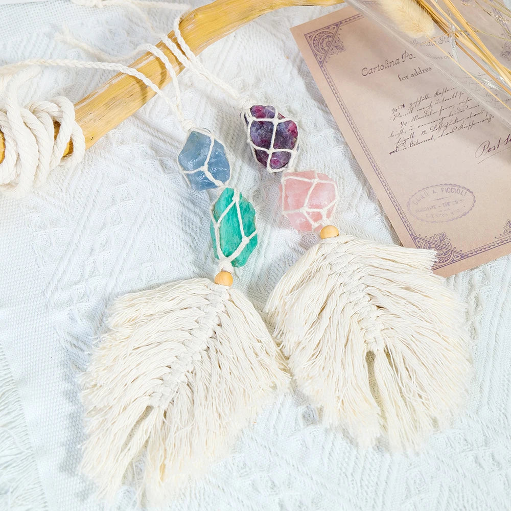 Crystal Woven Hanging Pendant | Car & Window Decor