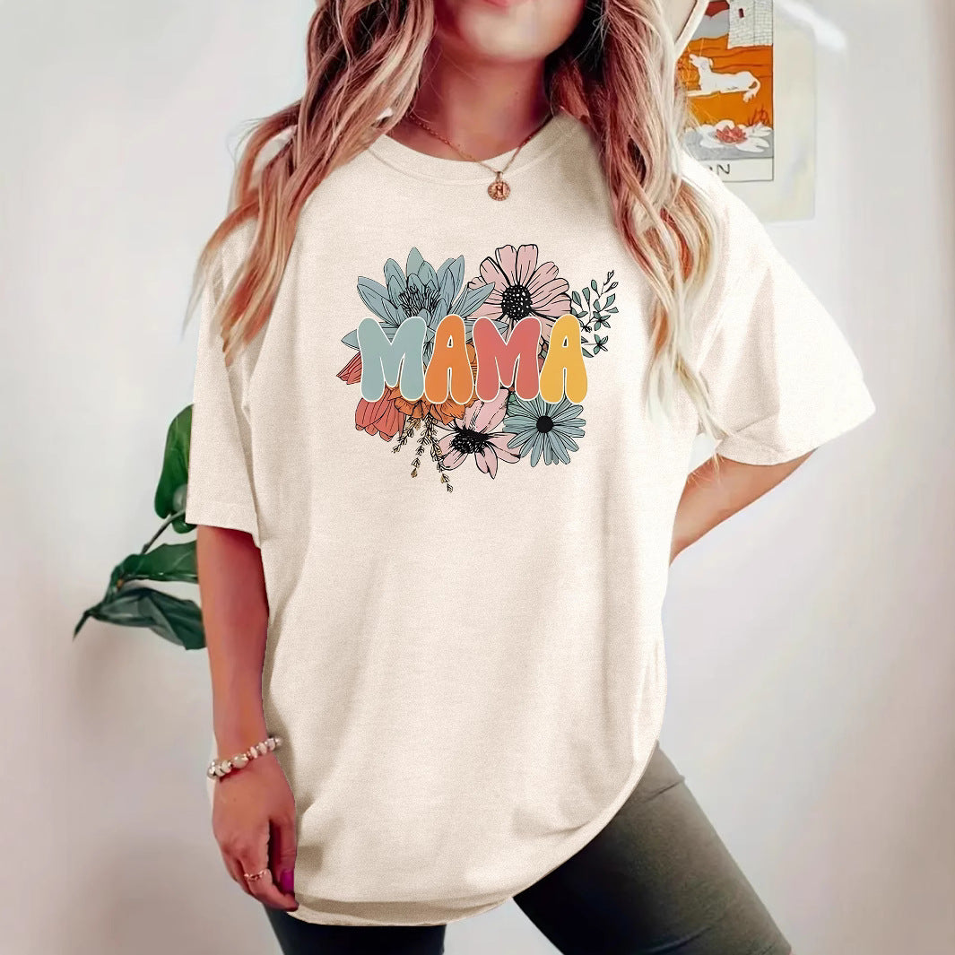 MAMA floral short sleeved shirt