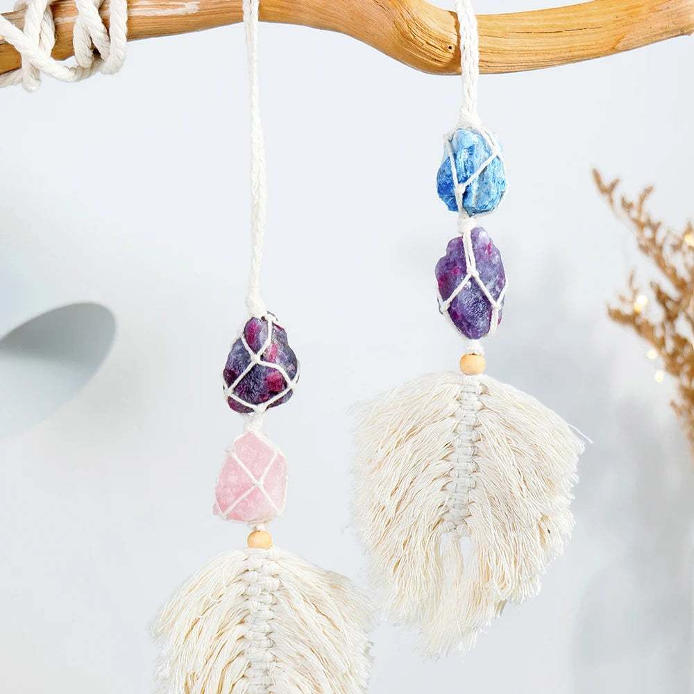 Crystal Woven Hanging Pendant | Car & Window Decor