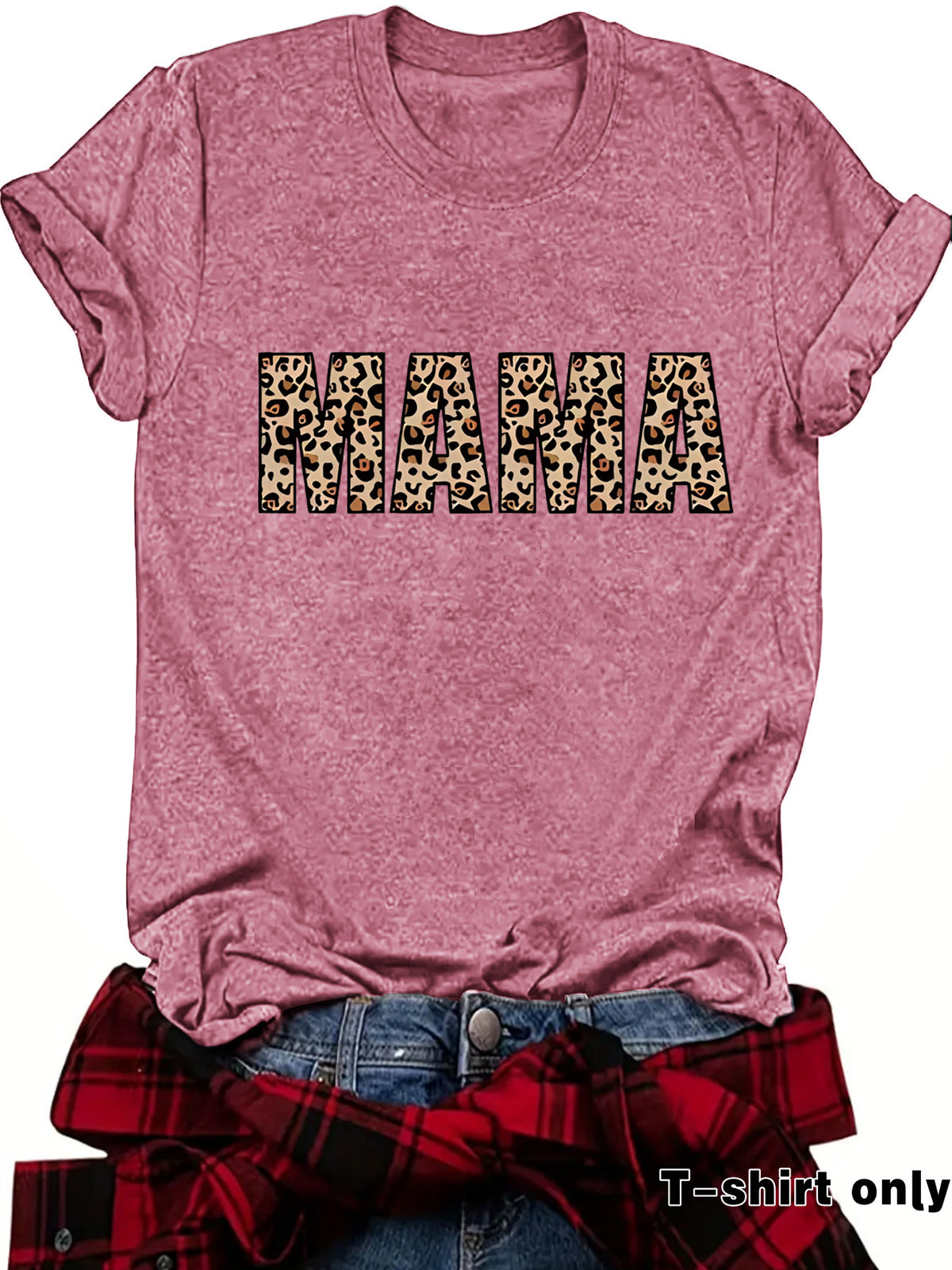 Round neck short sleeved T-shirt MAMA