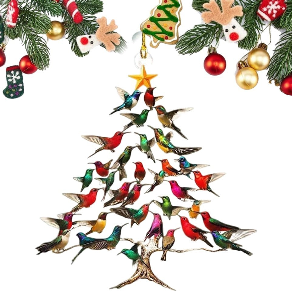 Hummingbird Christmas Ornament | 8 cm Acrylic