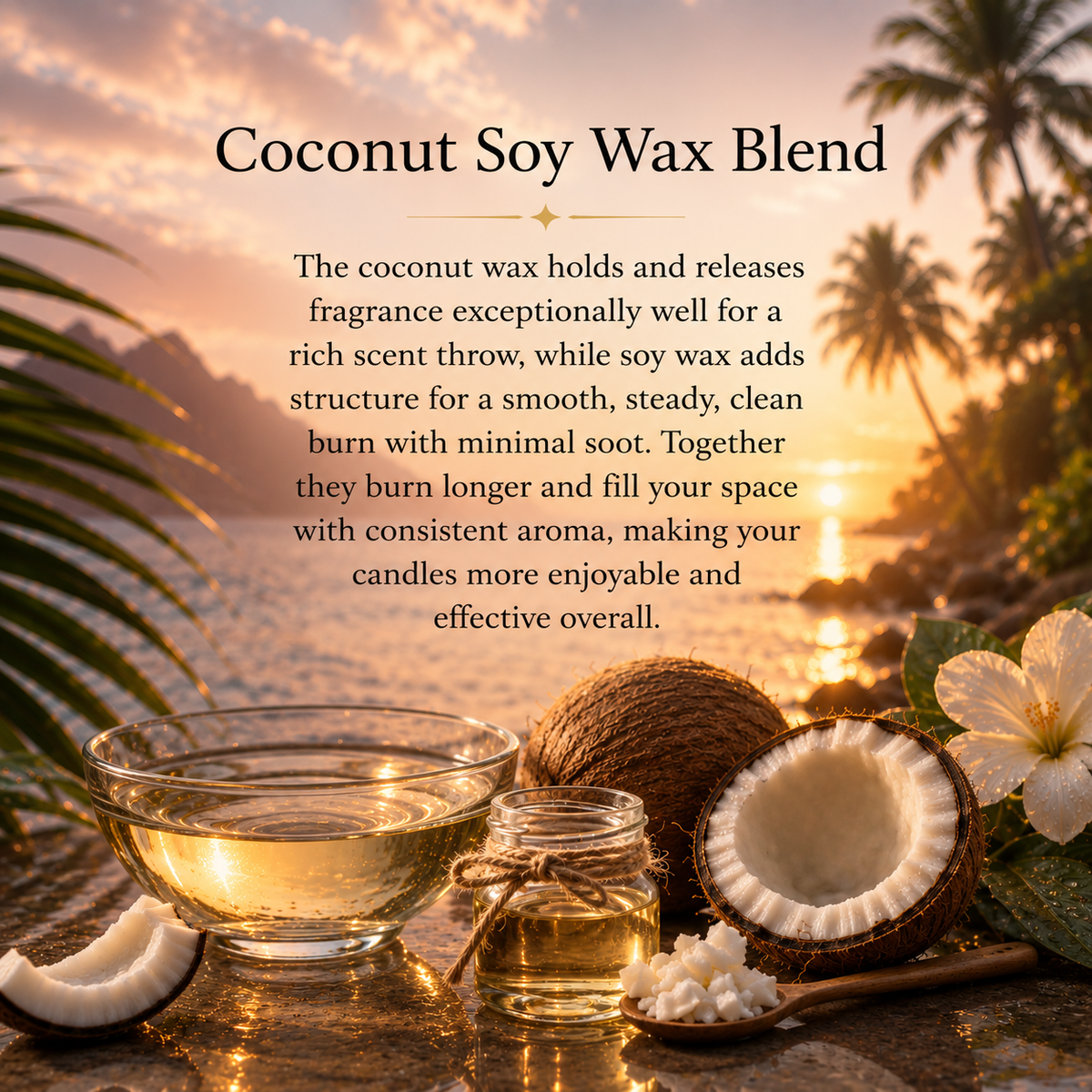 Christmas Morning Handcrafted Crystal-Infused Coconut Soy Wax Scented Candle, 10oz