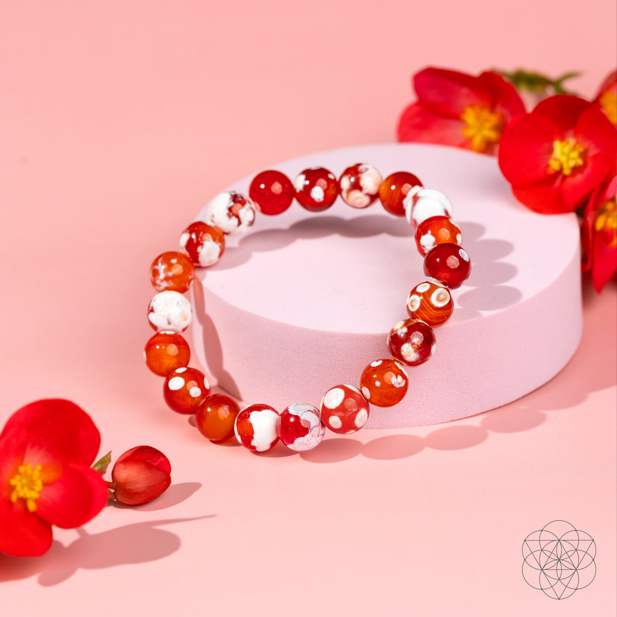 Carnelian Orca Agate Bracelet | Feminine Force