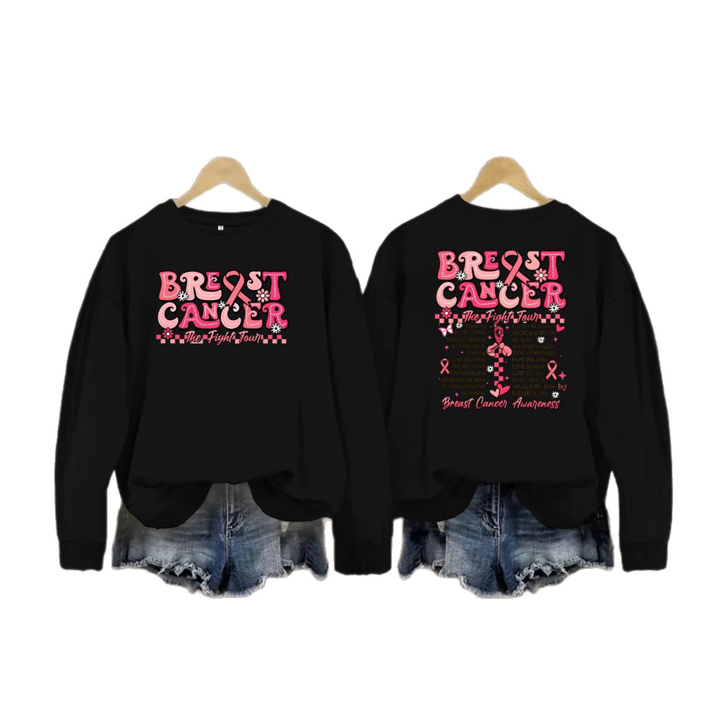 Breast Cancer Awareness Printed Sweatshirt