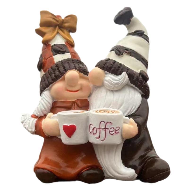 Coffee Gnome Resin Tabletop Figures