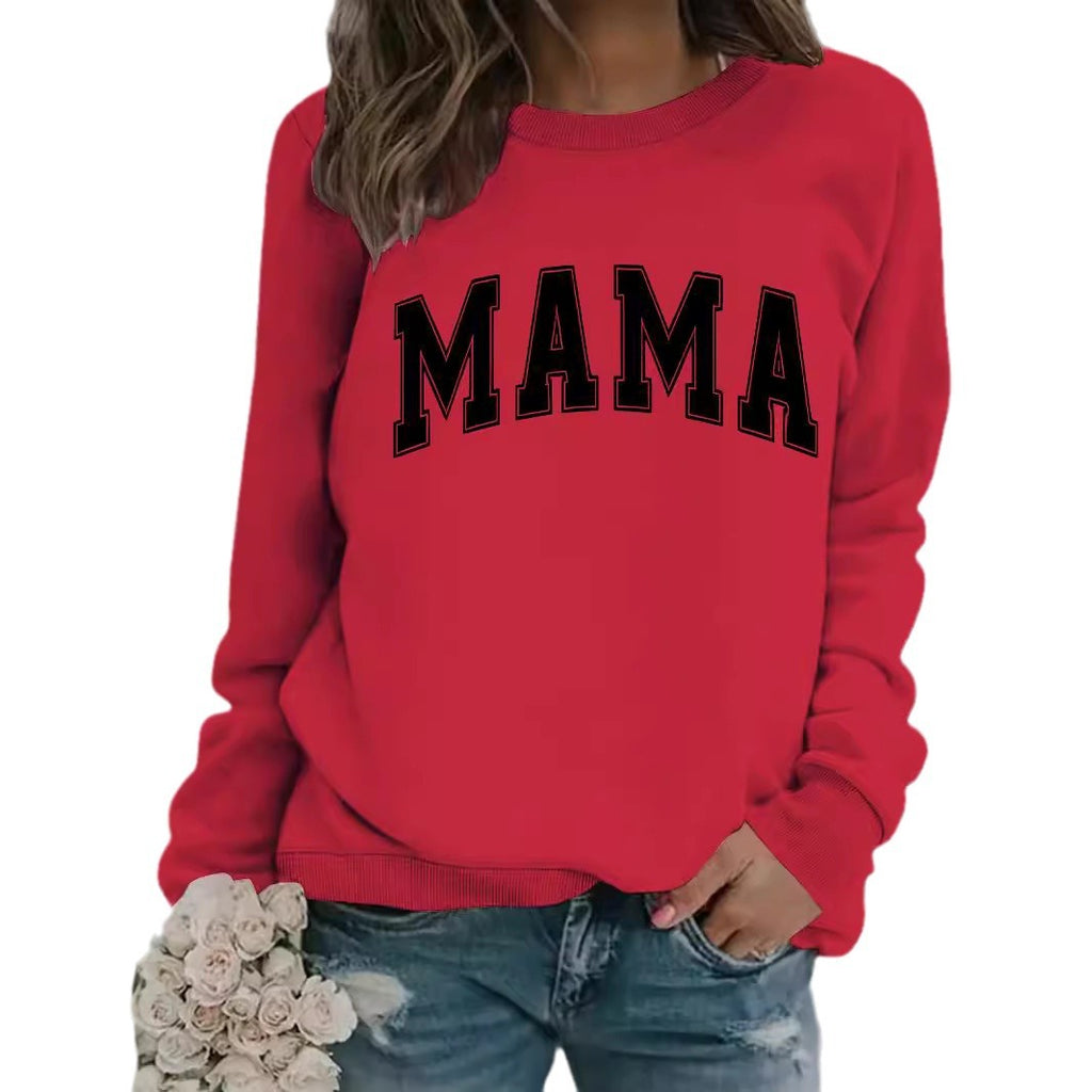 MAMA printed pullover sweatshirt