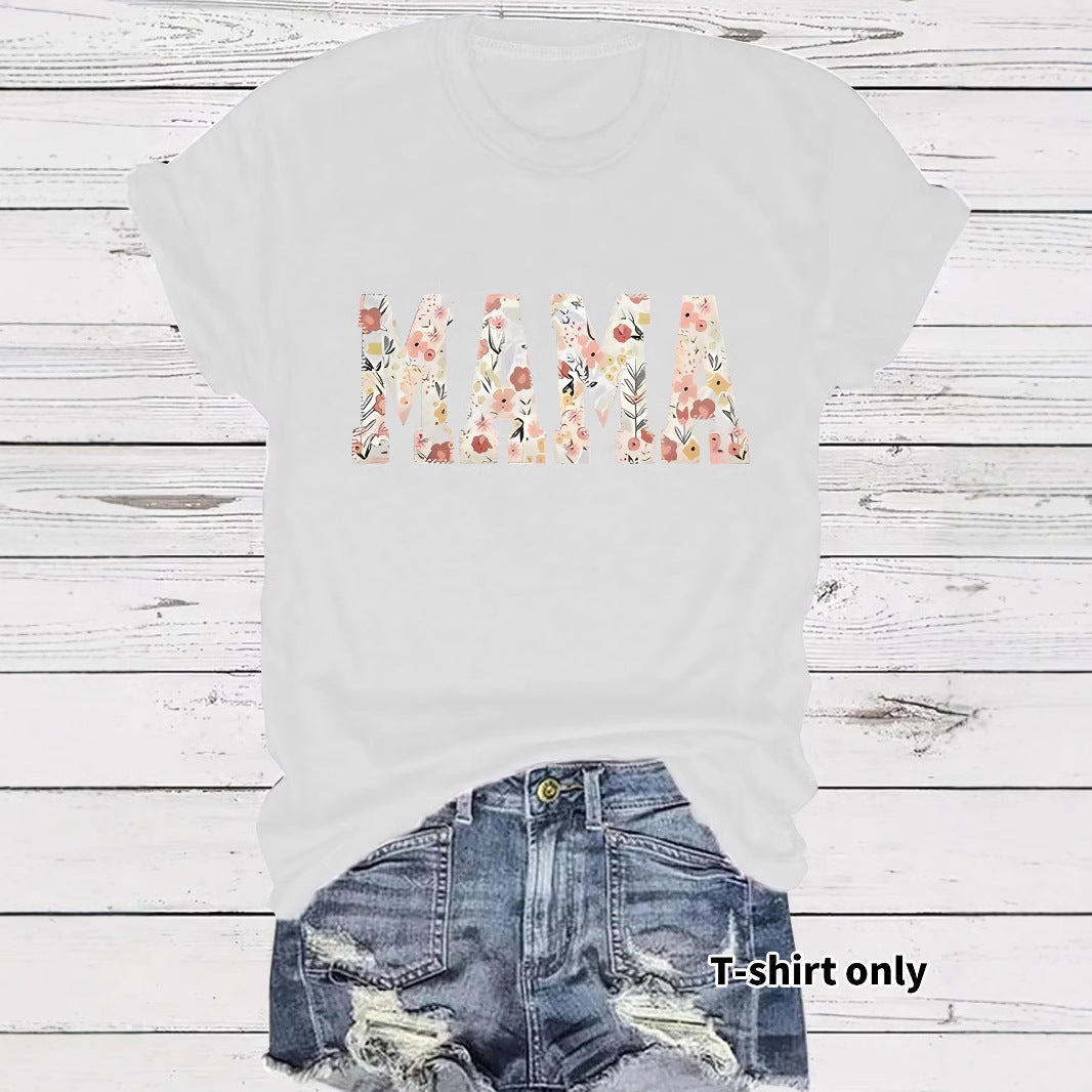 MAMA patterned printed t-shirt