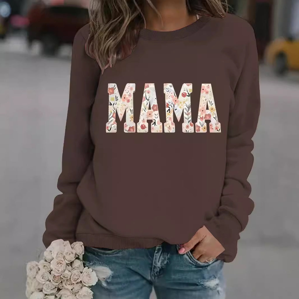 MAMA printed pullover sweatshirt