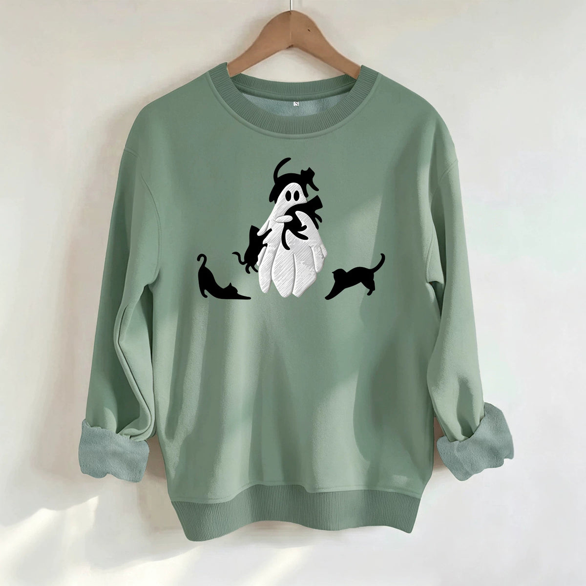 Crazy Kitty Ghost Sweatshirt
