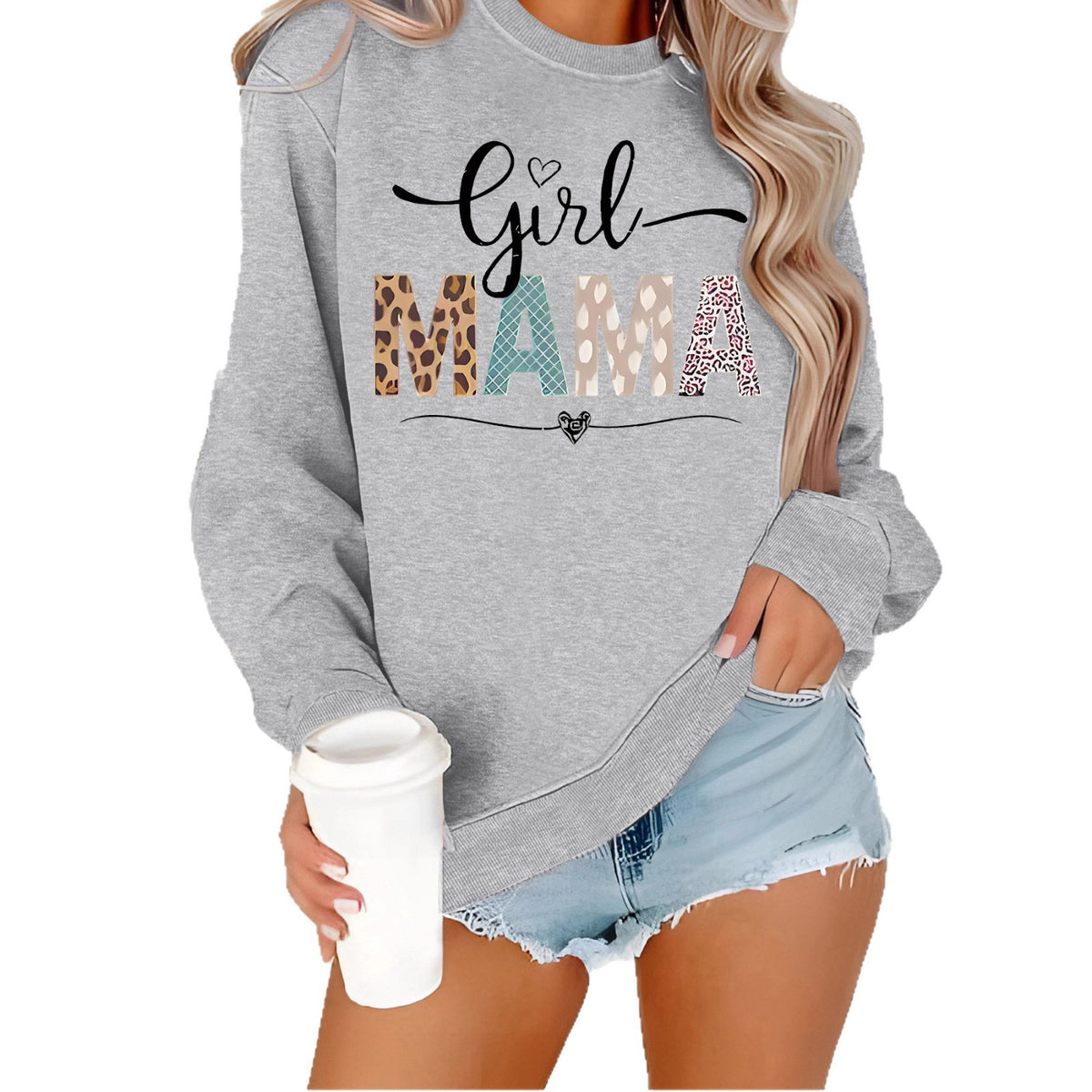 Sweatshirt Mama pattern print