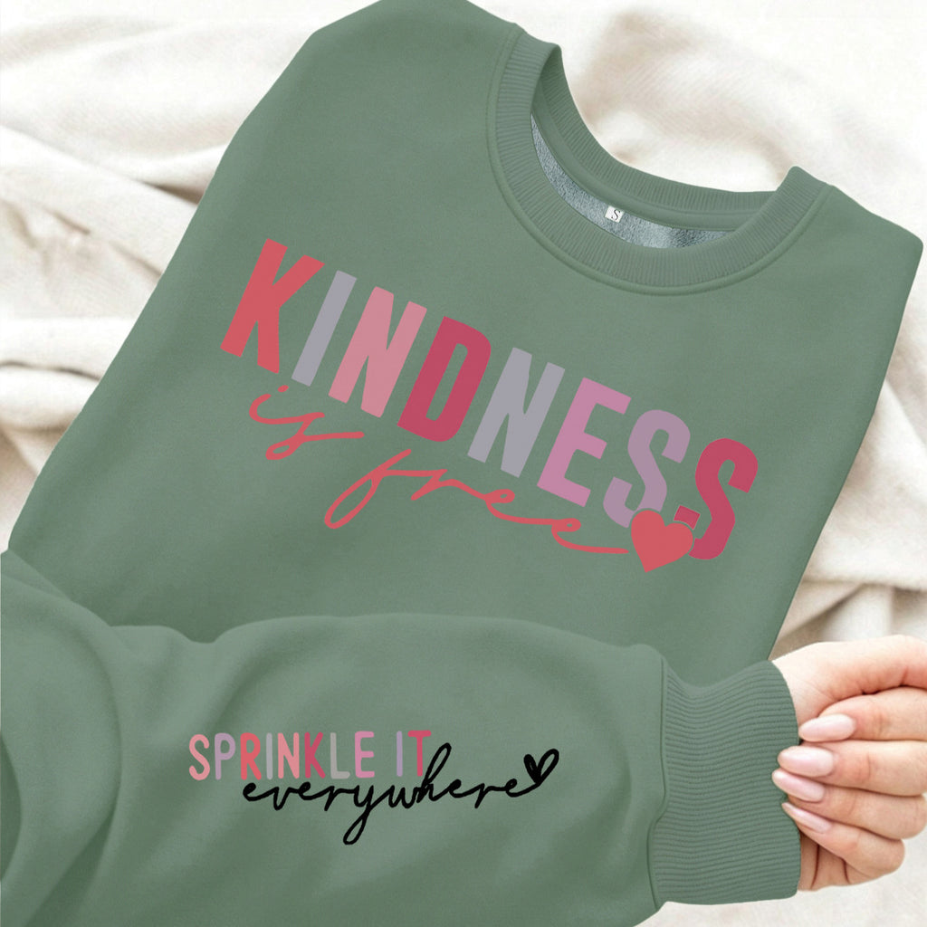 Loose velvet sweatshirt