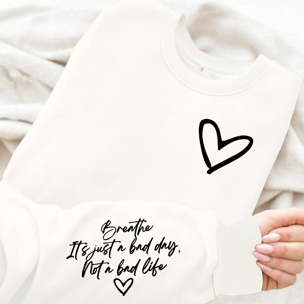 Women's Printed Lantern Sleeve Sweatshirt