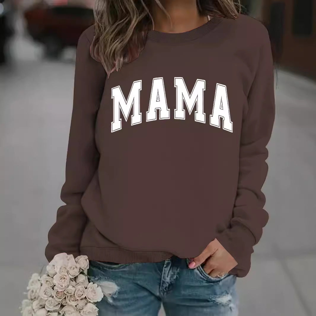 MAMA printed pullover sweatshirt