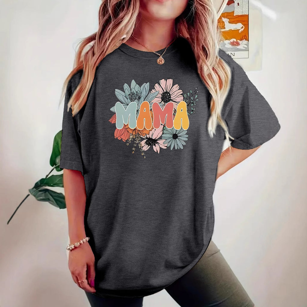 MAMA floral short sleeved shirt