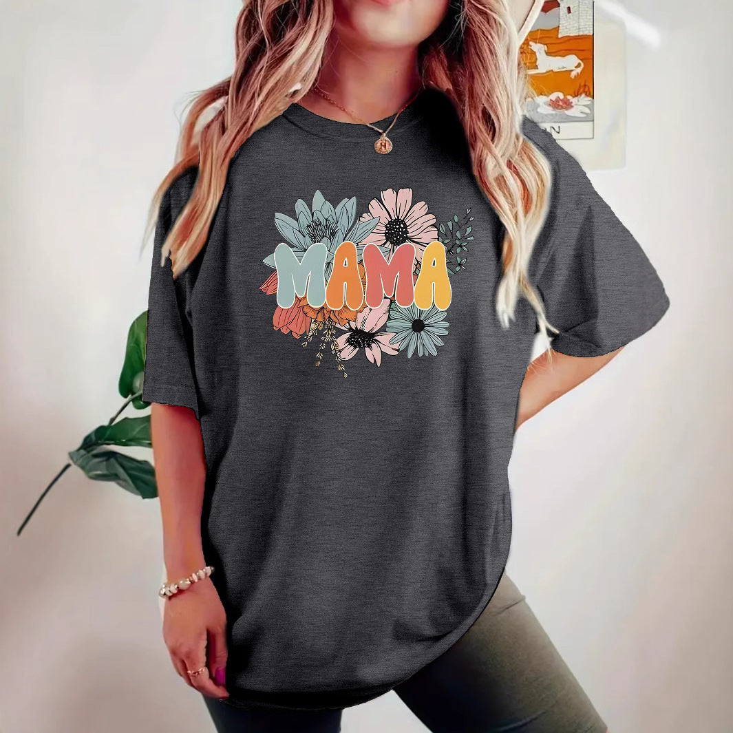 MAMA floral short sleeved shirt