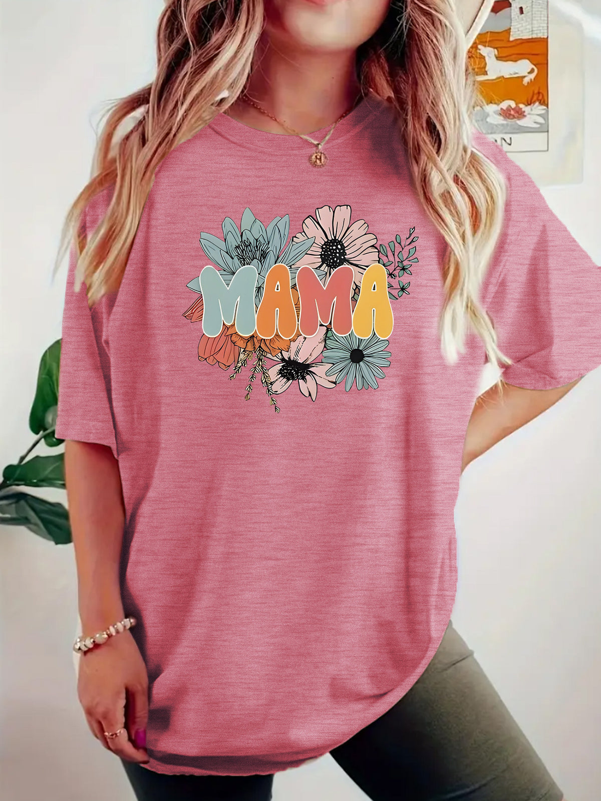 MAMA floral short sleeved shirt
