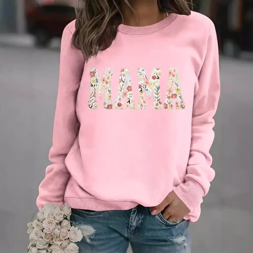 MAMA printed pullover sweatshirt