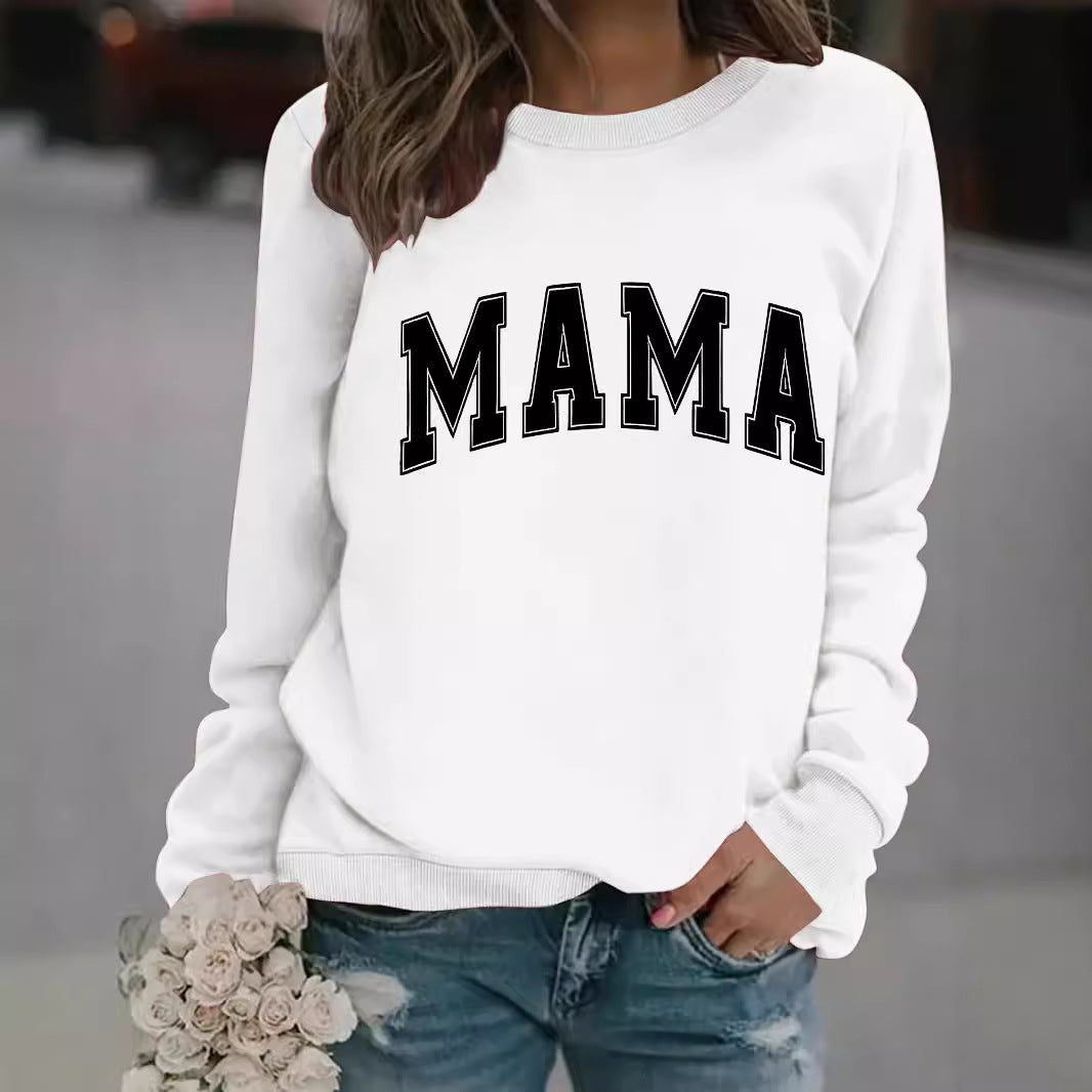 MAMA printed pullover sweatshirt