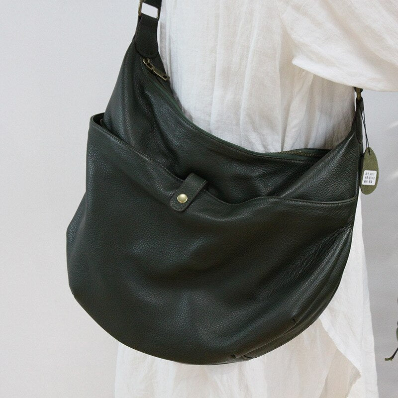 Roomy Leather Shoulder Bag