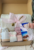 New Mom Care Package: Pink Box with Candle, Mama Mug & More - Ideal Baby Shower Gift