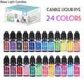Natural Liquid Candle Pigment Set 24 Rich Colors Dye Colorant