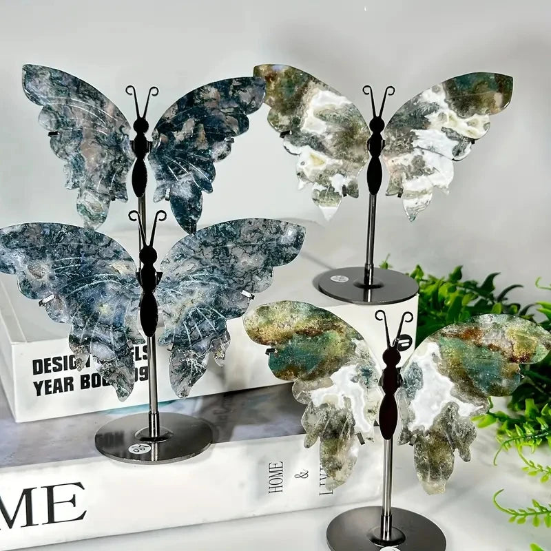 Crystal Butterfly Wings Carving — Polished Mixed Quartz | The Crystal Chooses You
