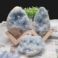 Natural Celestite Geode Cluster — Raw Blue Crystal for Healing, Calm & Home Décor