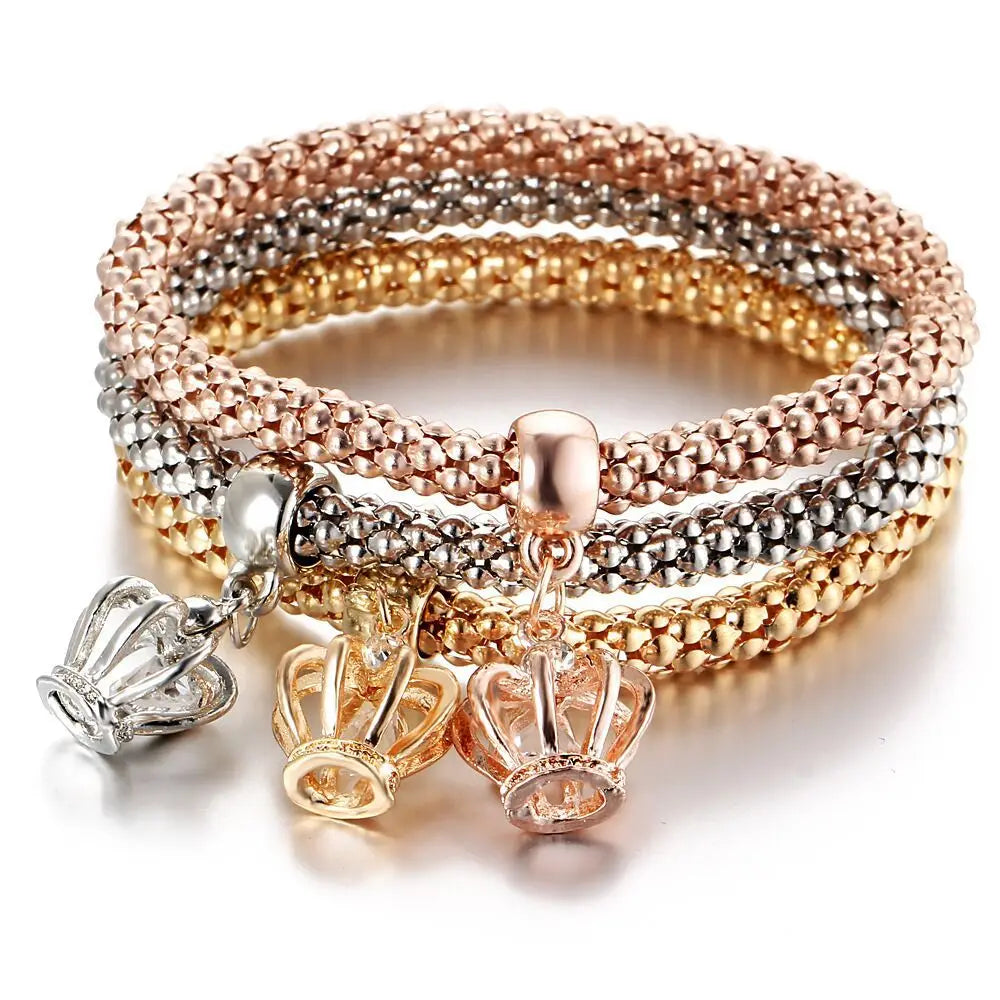 Crystal Charm Bangle — Boho Spiritual Jewelry Gift for Her