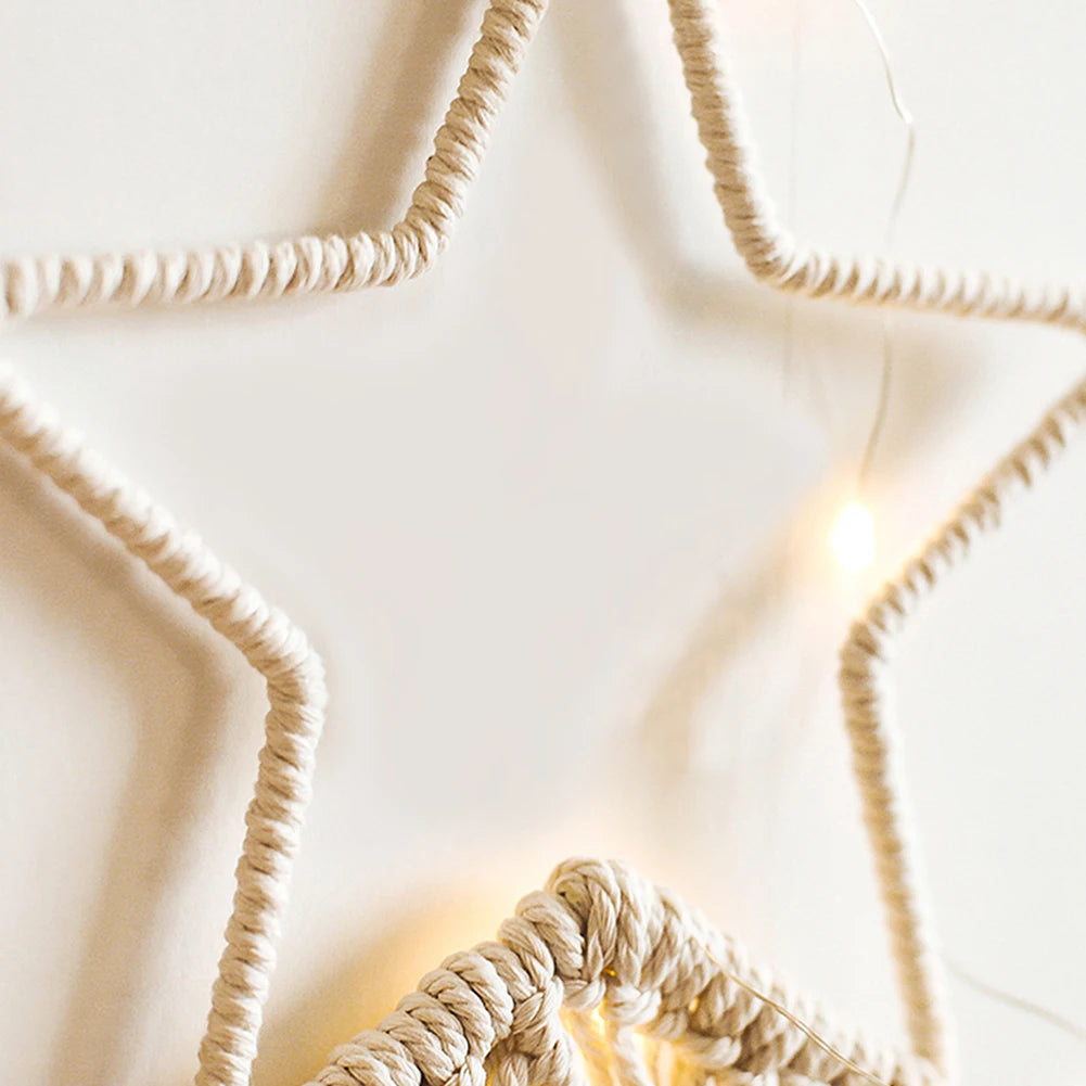 Boho Macrame Moon Dreamcatcher