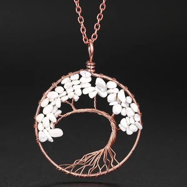 7 Chakra Tree of Life Pendant Necklace