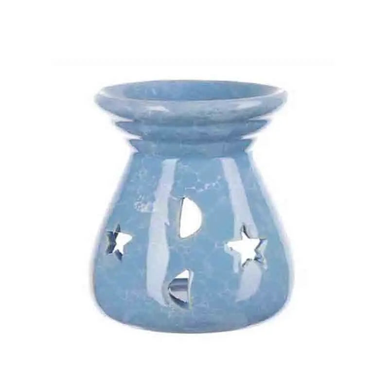 Ceramic Aromatherapy Essential Oil Burner — Candle-Powered Wax Melt Lamp