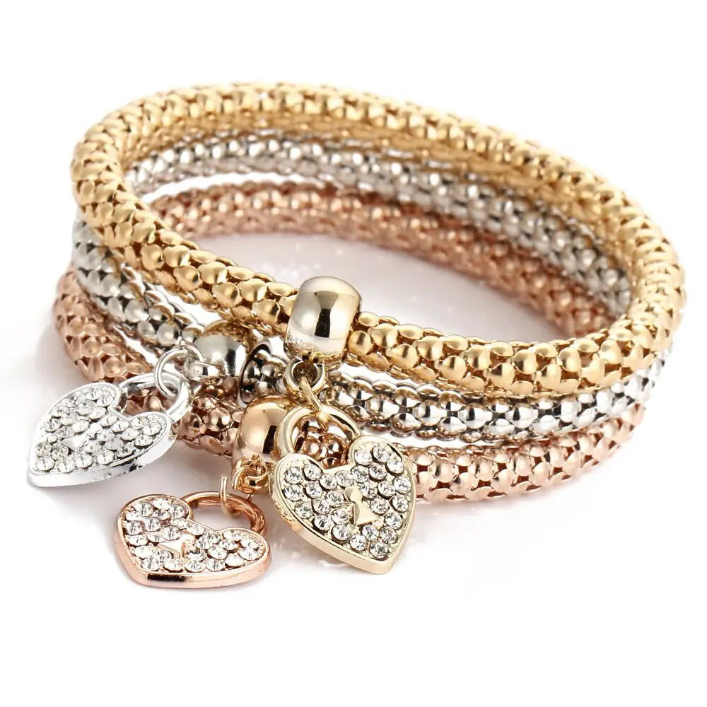 Crystal Charm Bangle — Boho Spiritual Jewelry Gift for Her
