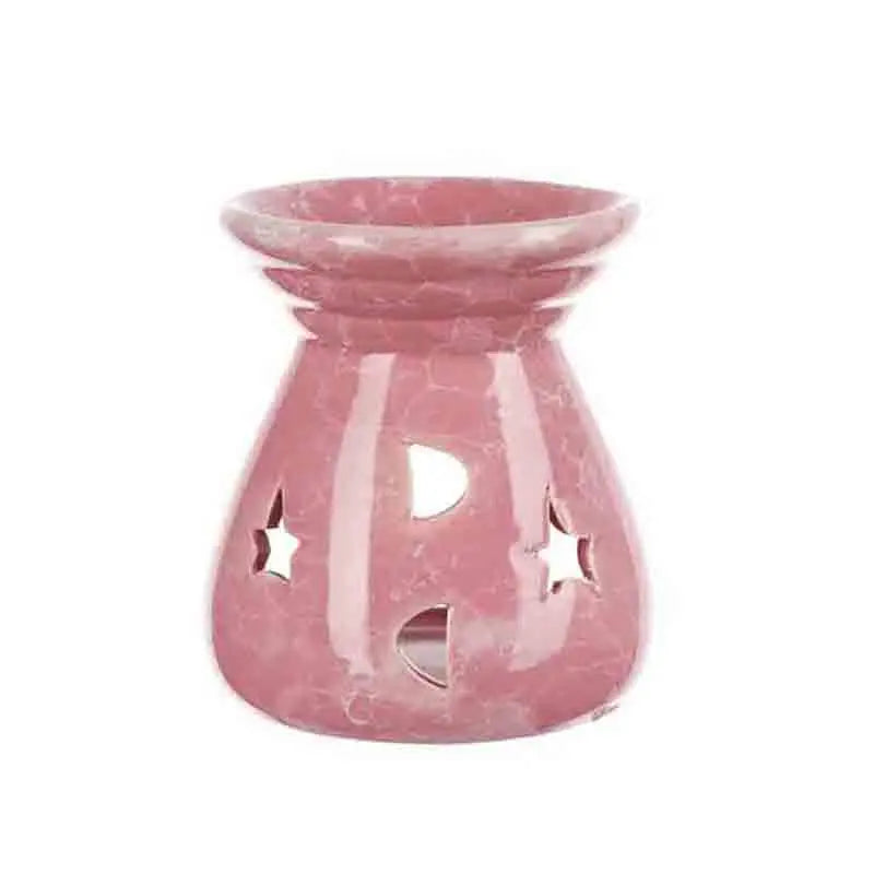 Ceramic Aromatherapy Essential Oil Burner — Candle-Powered Wax Melt Lamp