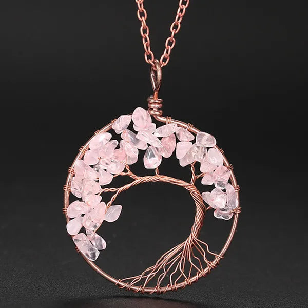 7 Chakra Tree of Life Pendant Necklace