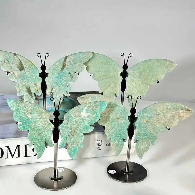 Crystal Butterfly Wings Carving — Polished Mixed Quartz | The Crystal Chooses You