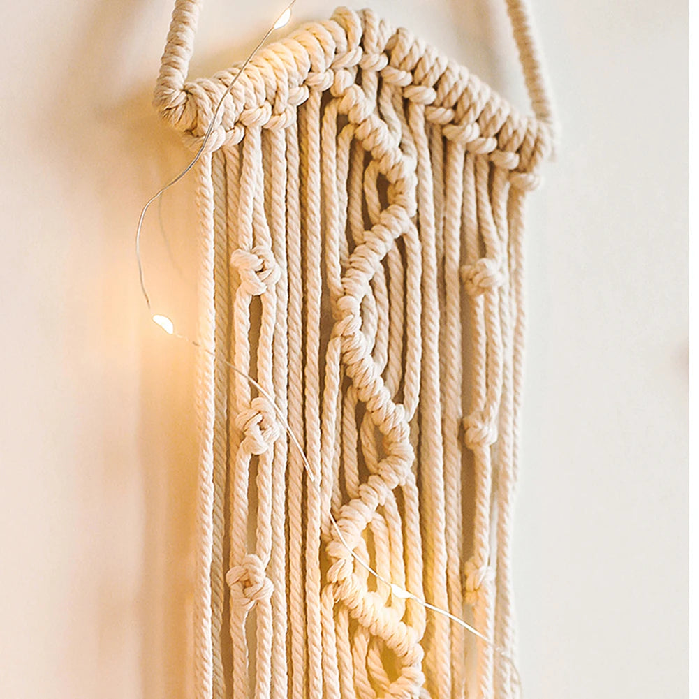 Boho Macrame Moon Dreamcatcher