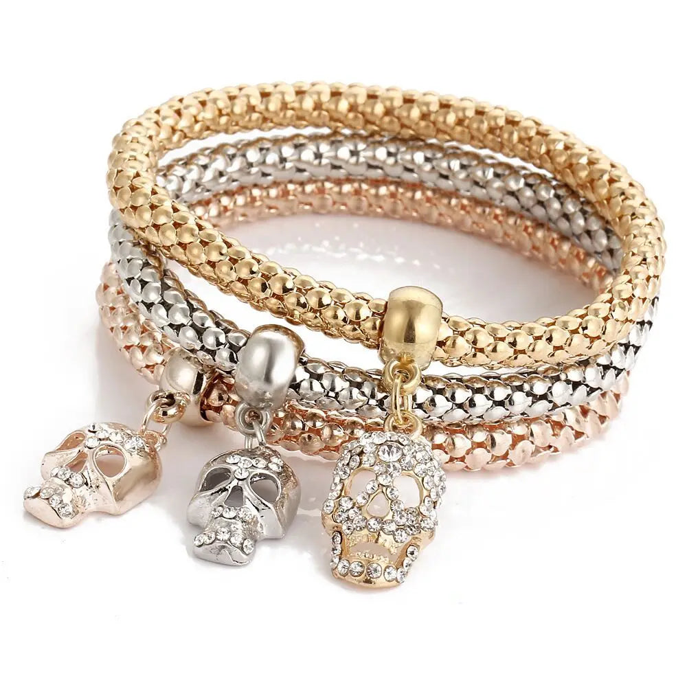 Crystal Charm Bangle — Boho Spiritual Jewelry Gift for Her