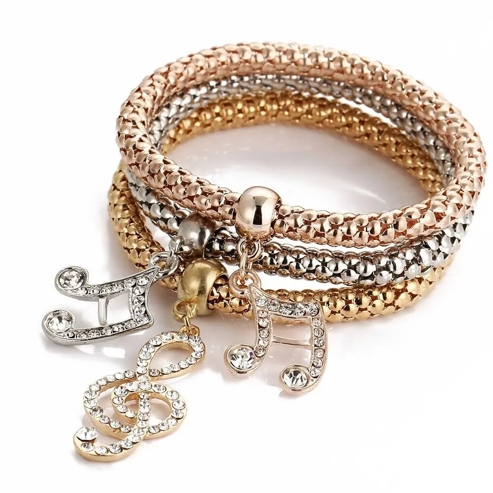 Crystal Charm Bangle — Boho Spiritual Jewelry Gift for Her