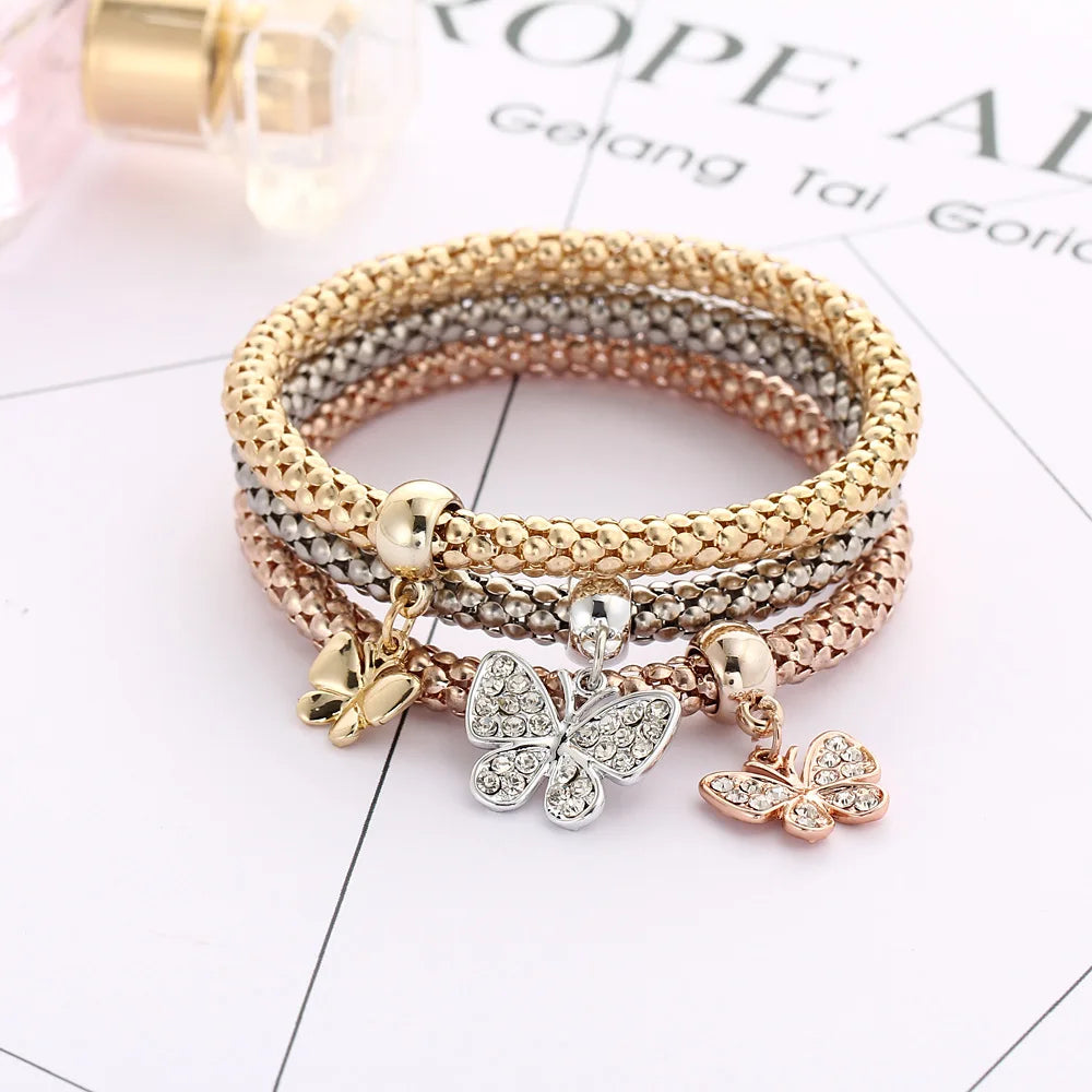 Crystal Charm Bangle — Boho Spiritual Jewelry Gift for Her