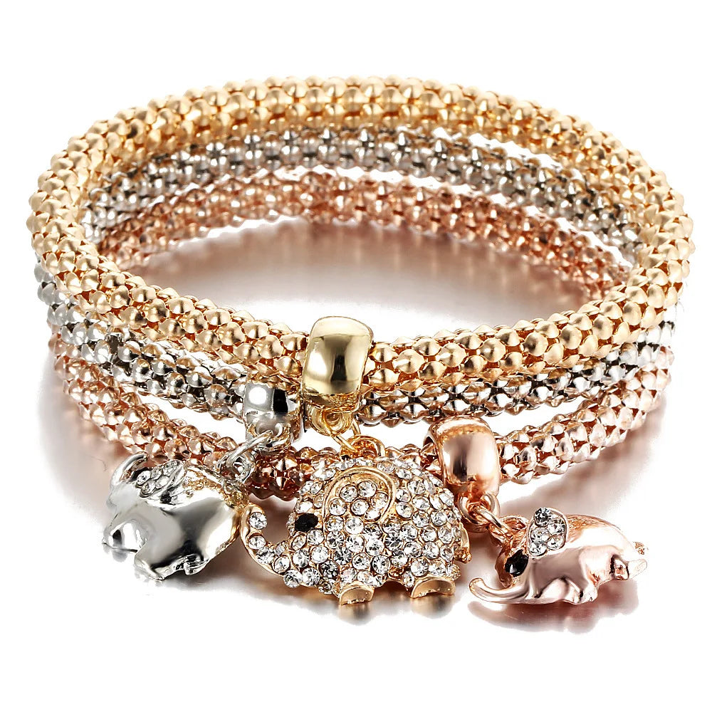 Crystal Charm Bangle — Boho Spiritual Jewelry Gift for Her