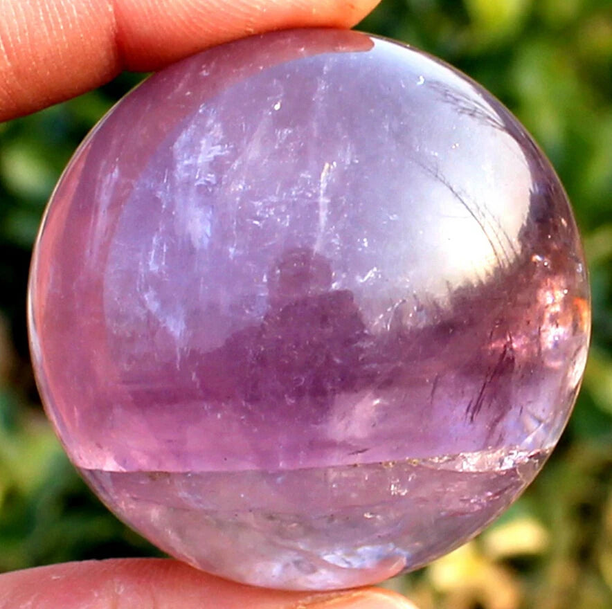 Natural Amethyst Crystal Sphere — 46mm Healing Ball