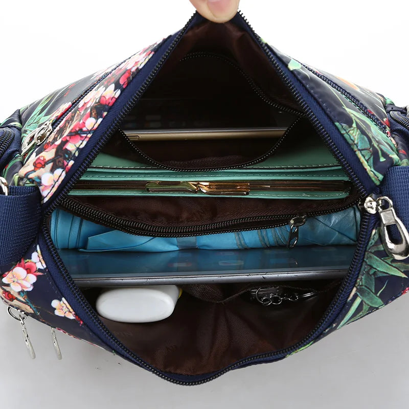 Meadow Muse Printed Nylon Crossbody Bag