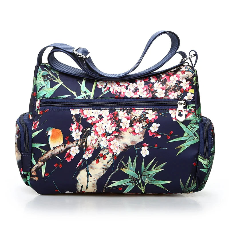 Meadow Muse Printed Nylon Crossbody Bag