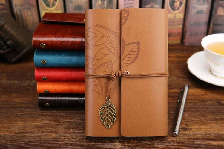 PU Leather Spiral Notebook | Replaceable Pages Journal | 3 Sizes, 8 Colors