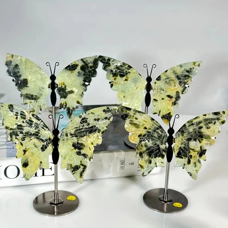 Crystal Butterfly Wings Carving — Polished Mixed Quartz | The Crystal Chooses You
